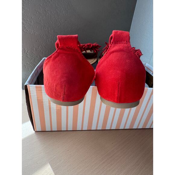 Red Fringe Clover Sandal, Size 6.5 - New in Box - Picture 4 of 8